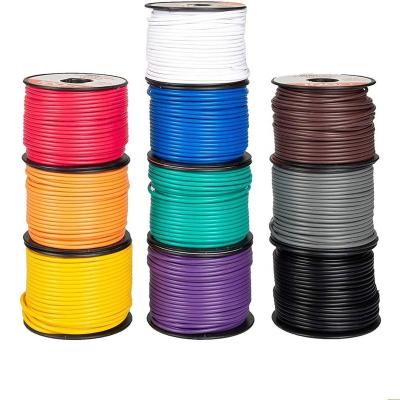 China Electrical Equipment Internal Wiring Plastic Spool Packing 100ft Single Core Primary Wire for sale