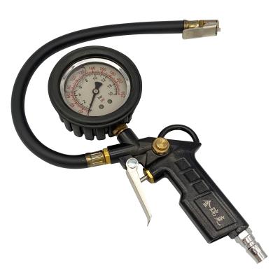 China Easy Tire Repair Tool Tire Pressure Gauge Oil Filled Tire Inflating Gun for sale