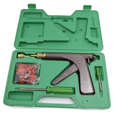 China Steel+Plastic Motorcycle Tire Plugger Tire Wheel Repair Tubeless Gun Plug Rubber Kit for sale