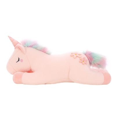 China Unicorn Doll Sleeping Pony Doll Stuffed Christmas Gift Cute Pillow Girl Large and Stuffed Toy Animal for sale