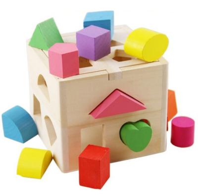 China Intelligence toys 2021 hot sale educational wooden intelligence building blocks to train box toys for sale