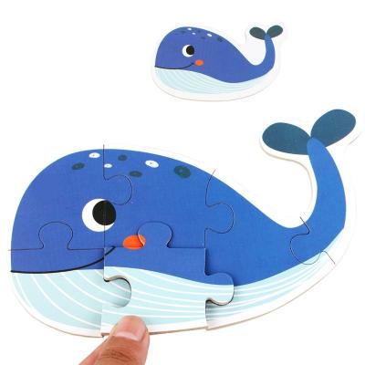 China Early education children big six-in-one puzzle forest vehicle marine animal puzzle board for sale