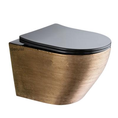 China China Hot Selling High Quality Piss Tank Concealed Wc Toilet Plated Gold Bathroom Toilet for sale