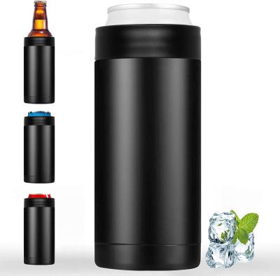 China Sustainable Insulated 16 Oz Can Cooler Double Walled Stainless Steel Can Cooler for sale