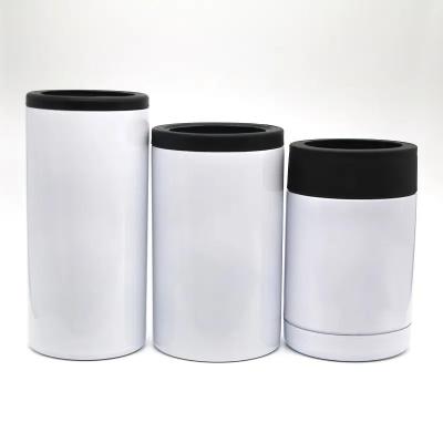 China Sustainable 12oz Straight Sublimation Blank Vacuum Stainless Steel Can Cooler for sale