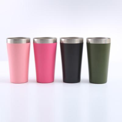 China Sustainable Double Wall Stainless Steel Tumblers Cup Mug Pint for sale