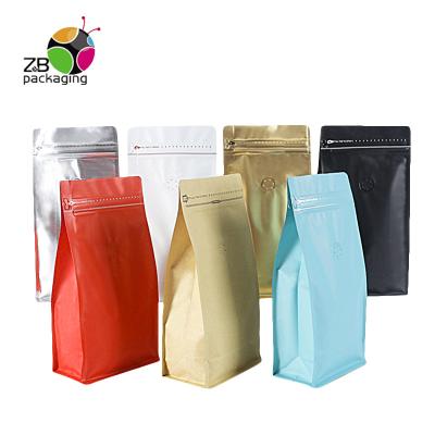 China Food Flat Bottom Zipper Aluminum Foil Hemp Plastic Bags for sale