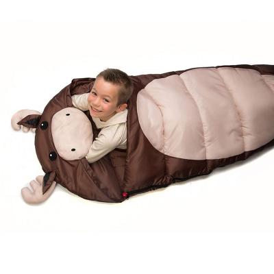 China Promotional Cheap Price Cotton Kids Camping Envelope Type Children Sleeping Bag Deer Kids Manufacturer for sale