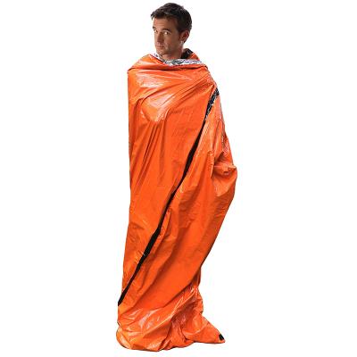 China Wholesale Cheap Type Camping And Outdoor Orange Waterproof Emergency Sleeping Bag Envelope Survival for sale