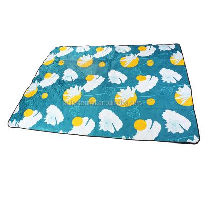 China Soft Disposable Polyester Poly-Cotton Beach Camping Mat With Water Resistant Backing for sale