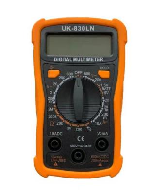 China UK-830LN Handheld Multimeter AC/DC Multimeter Ammeter Voltmeter with LCD Backlight Display UK830LN for sale