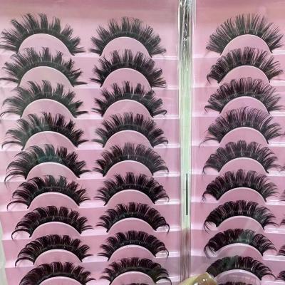 China Natural Soft Natural Hot sale DIY Makeup eyelashes 2D 3D Mink Human hair beauty eye lashes extensions for sale