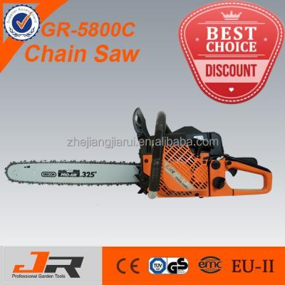 China High Quality 5800 Chainsaw 5800 / 58cc Gasoline 2-Stroke for sale