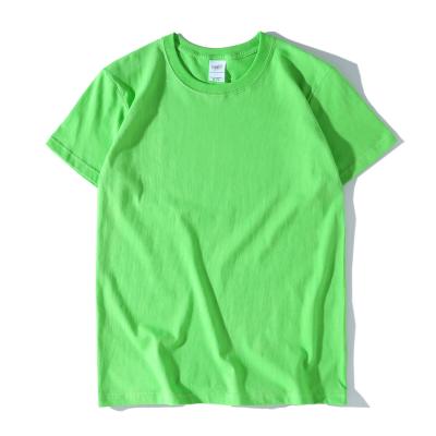 China New Solid Color QUICK DRY Short Sleeve T-shirt Summer Round Neck 230g Half-sleeved Base Shirt For Men And Women for sale