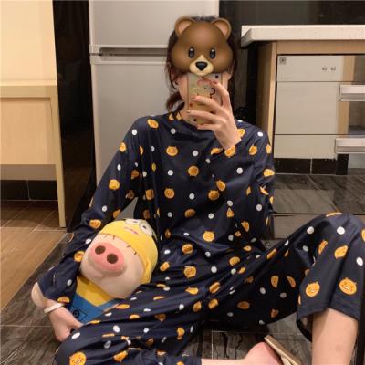 China Princess Cute Thin Homewear Style Wholesale Korean Women's Style Pants QUICK DRY Long Sleeve Winter Pajamas Suit for sale