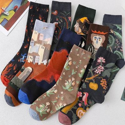 China Autumn And Winter Tube French Cotton QUICK DRY Socks Fashion Niche Trendy Solid Color Popular Women's Socks for sale