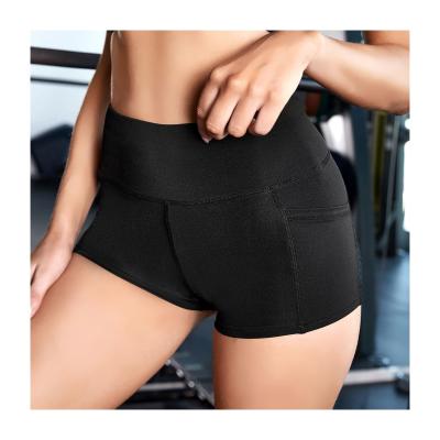 China Wholesale Custom Women Summer Workout Running Shorts Yoga Gaiters Pants Breathable Quick Dry Gym Sports Workout Shorts for sale