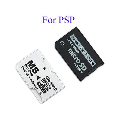 China Micro PSP SDHC TF Adapter Converter SD To Memory Stick MS Pro Duo PSP Adapter Converter Card Dual 2 Slot For PSP 1000 2000 3000 for sale