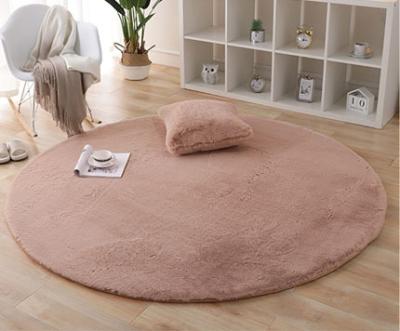 China Washable Ultra Soft Rabbit Fur Rugs Shag Around Blankets And Carpet Plush Fur Blanket For Sofa Living Room for sale