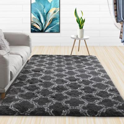 China Bedroom Trellis Decor Area Rugs Floor Washable Home Fluffy Moroccan Carpet Blankets for sale