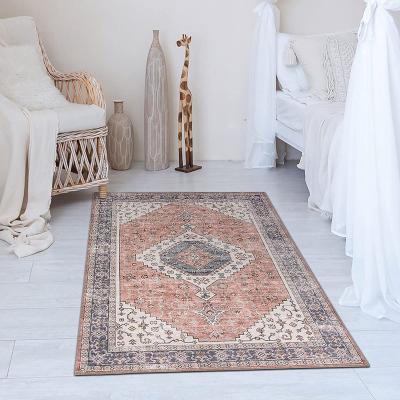 China Vintage Machine Washable Washable Area Rugs Bohemian Foldable Blanket for sale