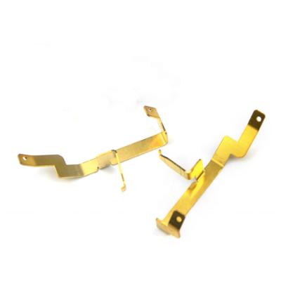 China Custom electrical shrapnel terminal stainless steel PCB switch brass plate metal clip bending contact terminal for sale