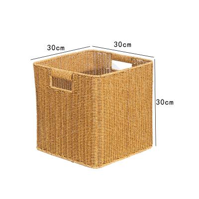 China Viable Hot Sale Plastic Hotel Rattan Special Portable Sundries Storage Basket BPA Free for sale