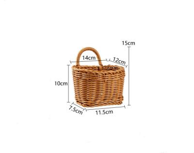 China Viable Sale Amazon Storage Basket Kitchen Ginger Garlic Onion Eggs Rattan Woven Fruit Hanging Basket for sale