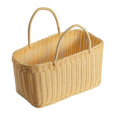 China Sustainable Amazon Sells Rattan Like Handmade Woven Outdoor Baskets For Household Fruit And Vegetable Cleaning Tools for sale