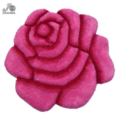 China 2013 Rib 3D Flower Shaped Area Rugs for sale