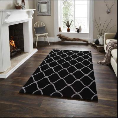 China Chinese traditional style woolen blankets and rugs for living room and bed room, thick density woolen tufted blanket for sale