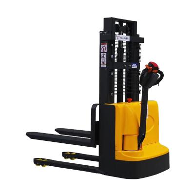 China Self Loader Motorized Pallet Jack Lifter Full Electric Stacker for sale