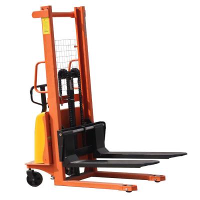 China Plug In Small Semi Electric Pallet Stacker Mini Forklift For Sale China en venta