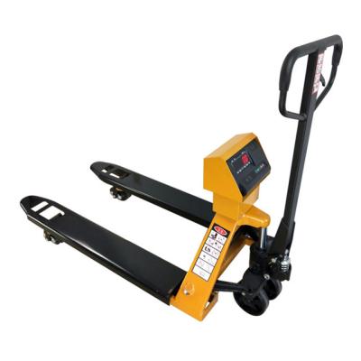 China Hydraulic hand Manual Pallet Jack scale weighing truck scales à venda