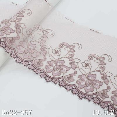 China Sustainable 18cm Non-elastic Lace Dress Fabrics Lace Trim Lace Fabric for sale