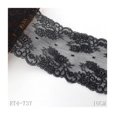 China Sustainable Sale Elastic Lace 16cm Dress Fabrics Of Available Lace Trim Lace Fabric for sale