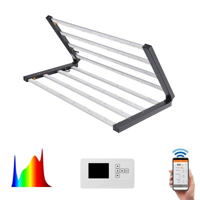 China Seed Kickstarting Samsung LM281B Full Spectrum 6 Indoor Foldable Led Bars 600W 640W Dimmable Factory For Growing Lightweight for sale