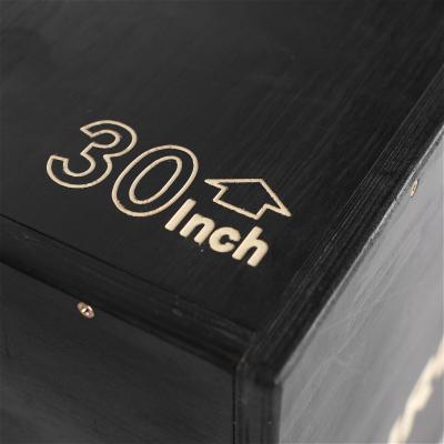 China Black Wooden Plyo Plyometric Box Pine Jump Exercise Wooden Fitness Equipment Box for sale