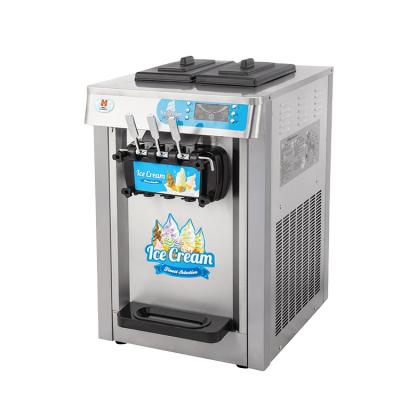 China Snack Factory Mini Commercial Ice Cream Machine Easy Operate Milk Ice Cream Making Machine for sale