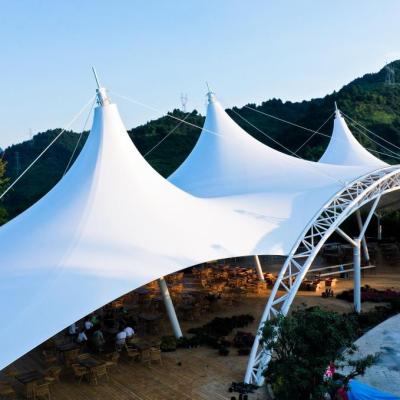 China Chrysalis High Self-cleaning Structure PTFE/ETFE/PVDF Silkworm Membrane Exterior Roofing for sale