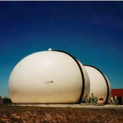 China Environmental Protection Treatment Center Biogas Digester PVDF Membrane Structure Self-cleaning High Tensile Roof for sale