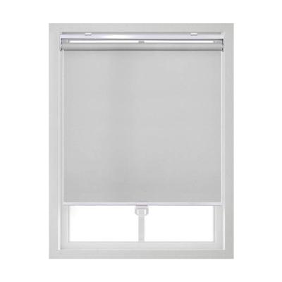 China Minimalist Motorized Full-shading Roller Blind Bedroom Bathroom PVC Flame Retardant Blinds for sale