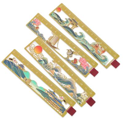 China China Factory Wholesale Customized Chinese Style Bookmark Art Bookmark Metal Bookmark for sale