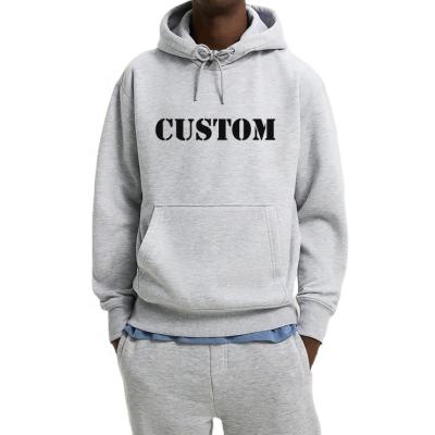 China New Fashion Anti-Wrinkle Street Hooded Solid Color Men's Long Sleeve Hoodies Sweatshirt Casual Hooded Pullover Men for sale