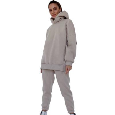 China Autumn Hot Women Anti-pilling Oversized Casual Sports Suit Ladies Set Two Piece Plus Classed Tracksuits Set for sale