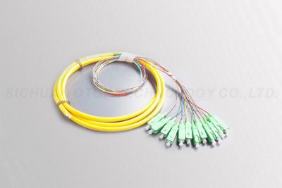 China 12 certificación colorida del SC APC/UPC ROHS del conector de la coleta de la fibra óptica en venta