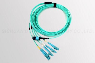 China Straight Multi Fiber Push On APC≥60 Return Loss Straight Polarity Key Up to Key Down for sale