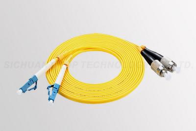 China LC / UPC - FC / UPC Fiber Optic Patch Cord Duplex For FTTH Network for sale