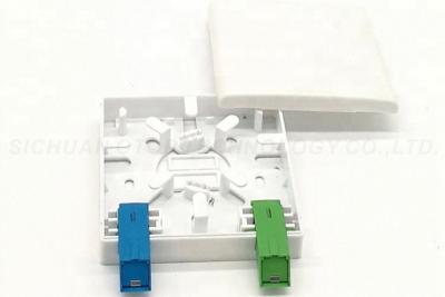 China ABS Material Fiber Termination Box , Ftth Termination Box 2 Port 86mm for sale