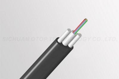 China GYFXTCBY 4 Core Fiber Optic Cable Black Color for Access Building / FTTx for sale